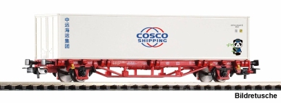 PIKO 27749 - H0 - Containertragwagen Cosco, DB AG, Ep. VI